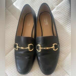 Alfani Black Flats with Gold Detailing